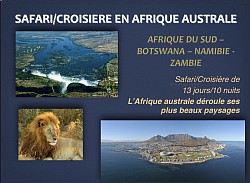AFRIQUE AUSTRALE Combiné Lodge/Croisière 2024 2025